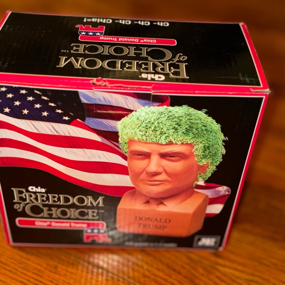 Chia Freedom of Choice Donald Trump Planter